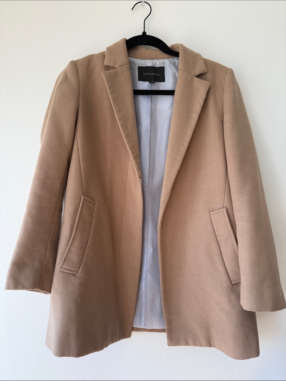 Banana Republic Women's Camel Tan Long Blazer